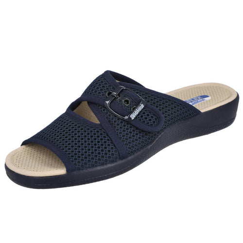 Devalverde 1186 Zapatillas abiertas azul para mujer