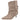 Botín beige Pink Desert con tacón fino visto de perfil en Calzados Modesto - © Calzados Modesto®
