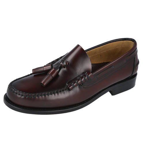 L&R SHOES MDE3270 Mocasines Burdeos para Hombre