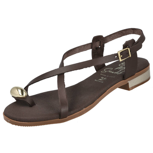 Oh! My Sandals 5863 Marrón Sandalias Planas para Mujer