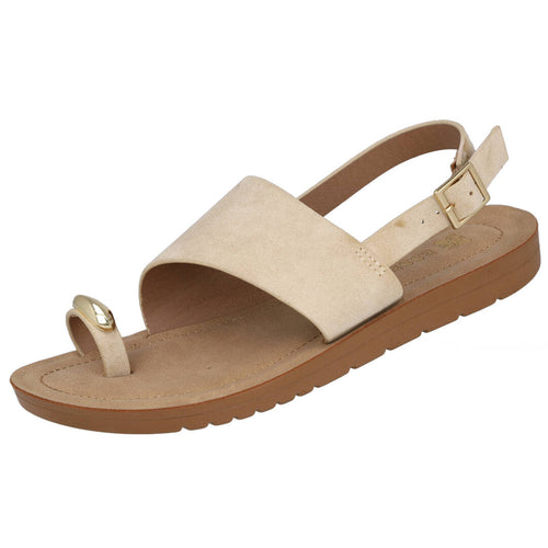 Pink Desert AB119 Sandalias planas beige mujer
