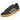 Zapatilla deportiva Adidas VL Court para mujer en negro con detalles de leopardo y suela gum, vista 3/4 - © Calzados Modesto®