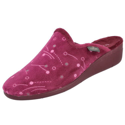 Calzatur MD40110 Zapatillas Abiertas Burdeos para Mujer