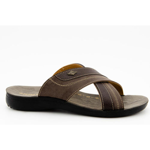 L&R SHOES 4600329 Sandalias Marrones para Hombre