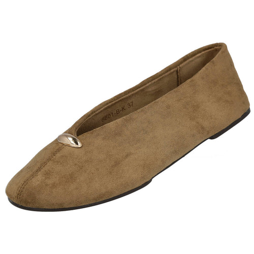 Pink Desert 6601-B Beige Bailarinas Mujer