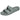 Chanclas de pala grises Igor MDS10318 mujer, vista frontal con doble tira y hebillas - © Calzados Modesto®