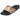 Chancla Adidas Adilette Comfort mujer leopardo vista frontal, logo blanco - © Calzados Modesto®