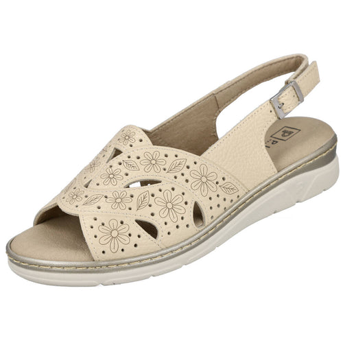 Pitillos MD11001 Crema Sandalias planas Mujer