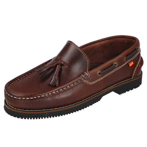 L&R SHOES MD218.5 Mocasines Burdeos para Hombre