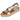 Sandalia cuña piel dorada esparto 6012 OH! MY SANDALS © Calzados Modesto®