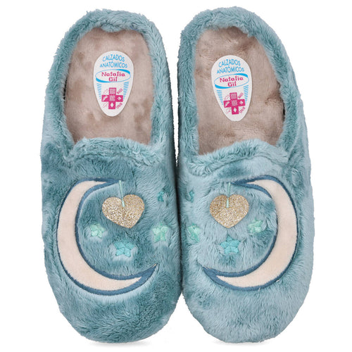 Bubble Bobble MD4808 Zapatillas Abiertas Azul Mujer