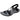 Skechers AL163112 sandalia plana mujer negra con cierre textil adherente y plantilla Goga Mat - © Calzados Modesto®