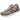 Zapatilla New Balance 515 color beige con detalles en burdeos y logo "N" lateral - © Calzados Modesto®