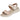 Sandalia plataforma beige con tira y hebilla dorada mujer Bubble Bobble © Calzados Modesto®