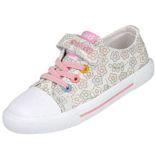 Conguitos OSSH157006 Zapatillas de Lona Florales para Niña