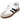 Zapatilla deportiva infantil blanco con franjas negras suela caramelo BUBBLE BOBBLE C1507-C © Calzados Modesto®