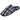 Zapatilla azul a cuadros PRESTIGIO para hombre en perspectiva diagonal y perfil - © Calzados Modesto®
