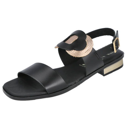 Oh! My Sandals 5870 Sandalia plana negro para mujer