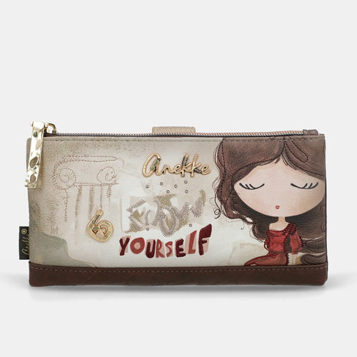 ANEKKE Monedero grande flexible RFID Muse 42709-906 BEIGE 120927