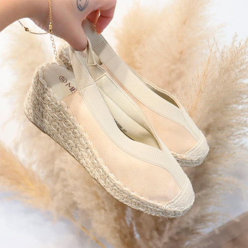 Pink Desert MY596 Beige Cuña para Mujer