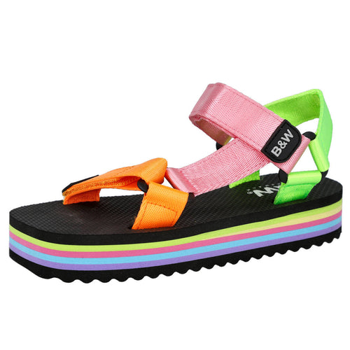 Conguitos MDBJSH328029 Sandalia plana Multicolor para Niña