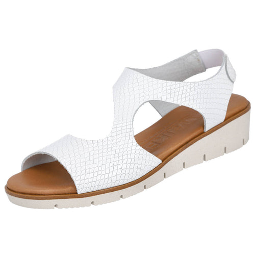 Garzon MD250214 Sandalias Planas Blancas para Mujer