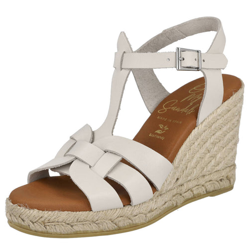 Oh! My Sandals LR5488 Cuñas Blanco para Mujer