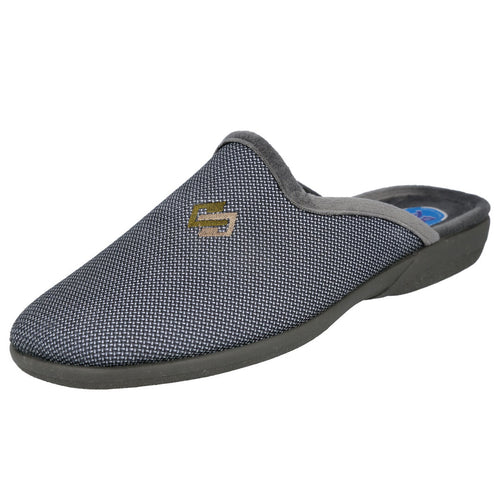 L&R SHOES MD972 Zapatillas de Casa Grises para Hombre
