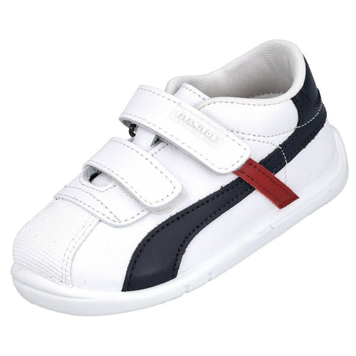 Titanitos MDB500-ALEJANDRO Zapatillas Deportivas Blancas y Azul Marino para Niño