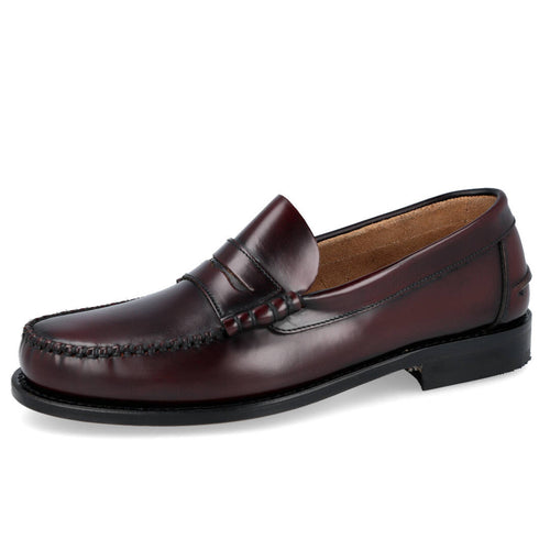 L&R SHOES MDE3266 Mocasines Burdeos para Hombre