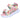 Sandalia deportiva niña Conguitos rosa glitter con estrella y suela blanca Calzados Modesto