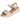 Sandalia plataforma piel metalizada dorada mujer OH! MY SANDALS 5942 © Calzados Modesto®