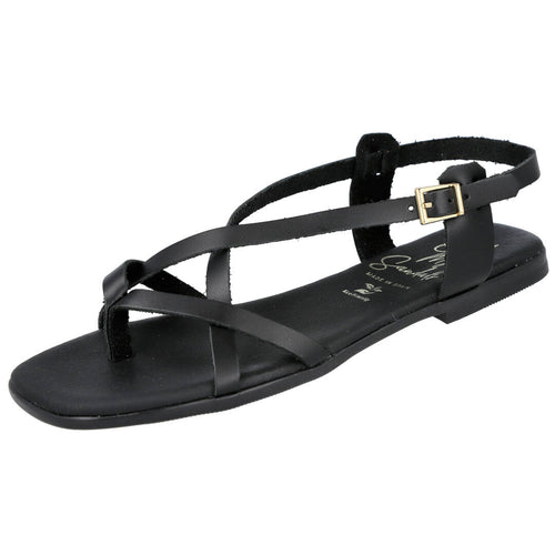 Oh! My Sandals 5802 Sandalias Planas Negras para Mujer