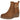 Botín camel Pink Desert de cuña para mujer en vista exterior con hebilla dorada - © Calzados Modesto®
