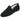 Zapatilla clásica de lona negra para adulto, estilo mocasín sin cordones, con suela fina negra y for - © Calzados Modesto®
