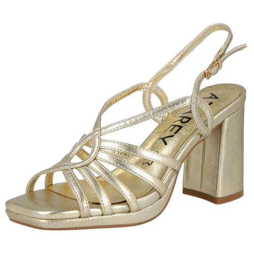 Azarey 459L824M Sandalias de Tacón Oro para Mujer