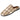 Zapatilla abierta Prestigio de hombre en perspectiva frontal mostrando su diseño a cuadros - © Calzados Modesto®