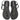 Sandalias goma negras glitter mujer Ipanema 27299 © Calzados Modesto®