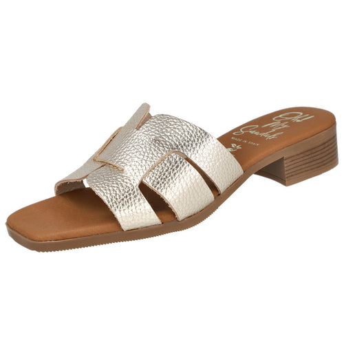 Oh! My Sandals 5880 Destalonadas Champagne Mujer