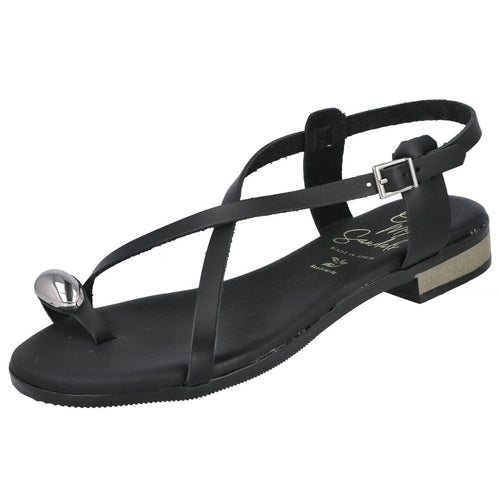 Oh! My Sandals 5863 Sandalias Planas Negras para Mujer