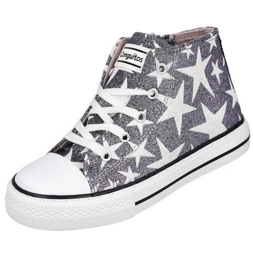 Conguitos MDCOSH283120 Zapatillas de Lona Plomo para Niña