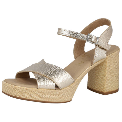 Oh! My Sandals 5731 Sandalias de Tacón Champagne para Mujer