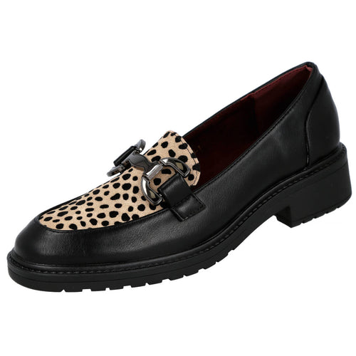 Bubble Bobble MDBL129-1 Mocasines Negros para Mujer