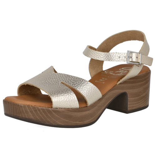 Oh! My Sandals 5921 Sandalias de Tacón Champagne para Mujer
