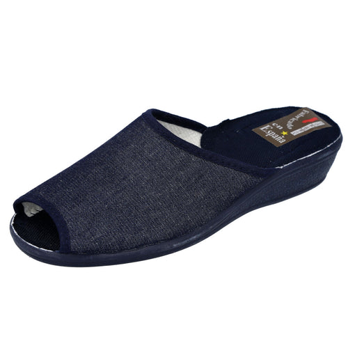 L&R SHOES LR320 Zapatillas de Casa Azules para Mujer