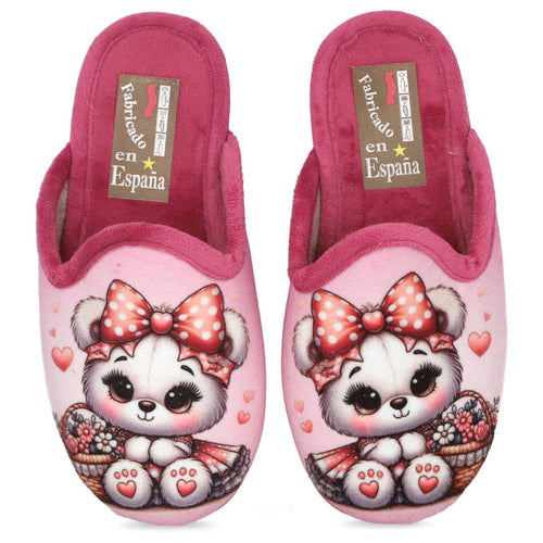 Bubble Bobble 220-10 Fuxia Zapatillas de casa para Niña