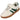 Zapatilla deportiva niño beige con rayas verdes suela caramelo cierre velcro Bubble Bobble © Calzados Modesto®