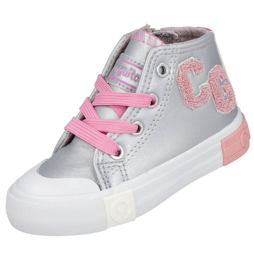 Conguitos MDOSSH127004 Zapatillas Altas Plateadas para Niña