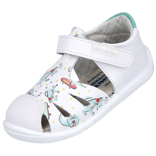 Titanitos L500-Patinete Sandalias Blanco para Niño