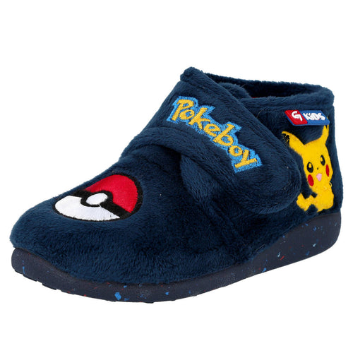 Garzon ALN4183 Zapatillas de Casa Cerradas Azul Marino para Niño